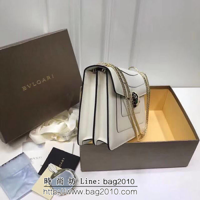 BVLGARI寶格麗 專櫃同步新款 Serpenti雙層琺瑯蛇頭包 鏈條單肩斜挎包 B35362 FYD1341